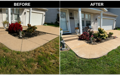 Front Walkway Concrete Leveling: Before and After